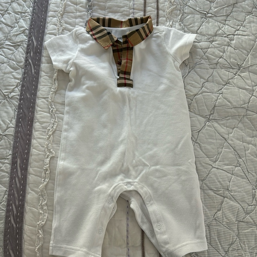 Burberry baby boy onesie